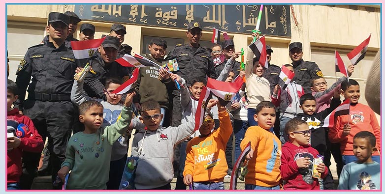 زيارة أبطال الأمن المركزى بالقاهرة لأبطال المستقبل من مؤسسة السندس